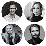 Adrian Hansen, Anna Alvling, Fredrik Lundberg, Cissi Fagerlund på Food & Friends